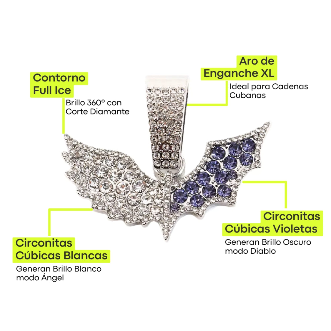 Dije Angel-Demonio Iced